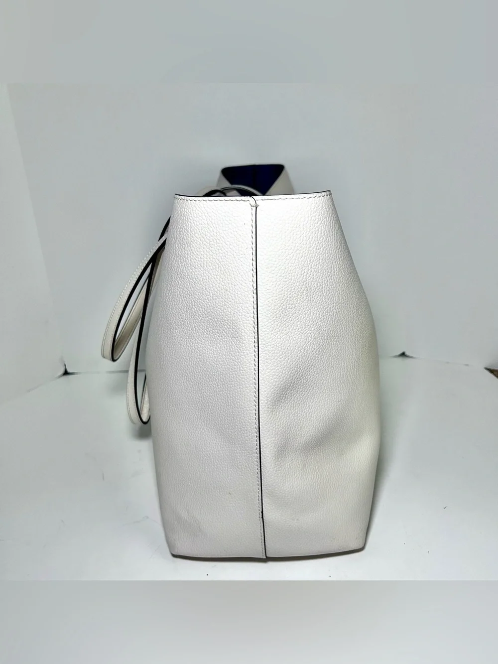 Coach Town Tote Chalk White Pebbled Leather Large Tote M2280-72673